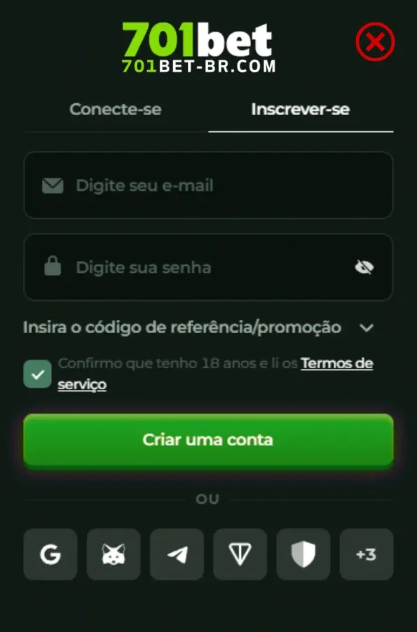 701bet register